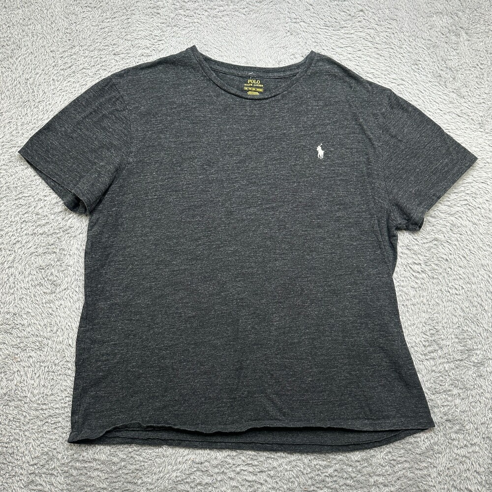 Polo Ralph Lauren T-Shirt Mens 2XL Gray Pony Flaw